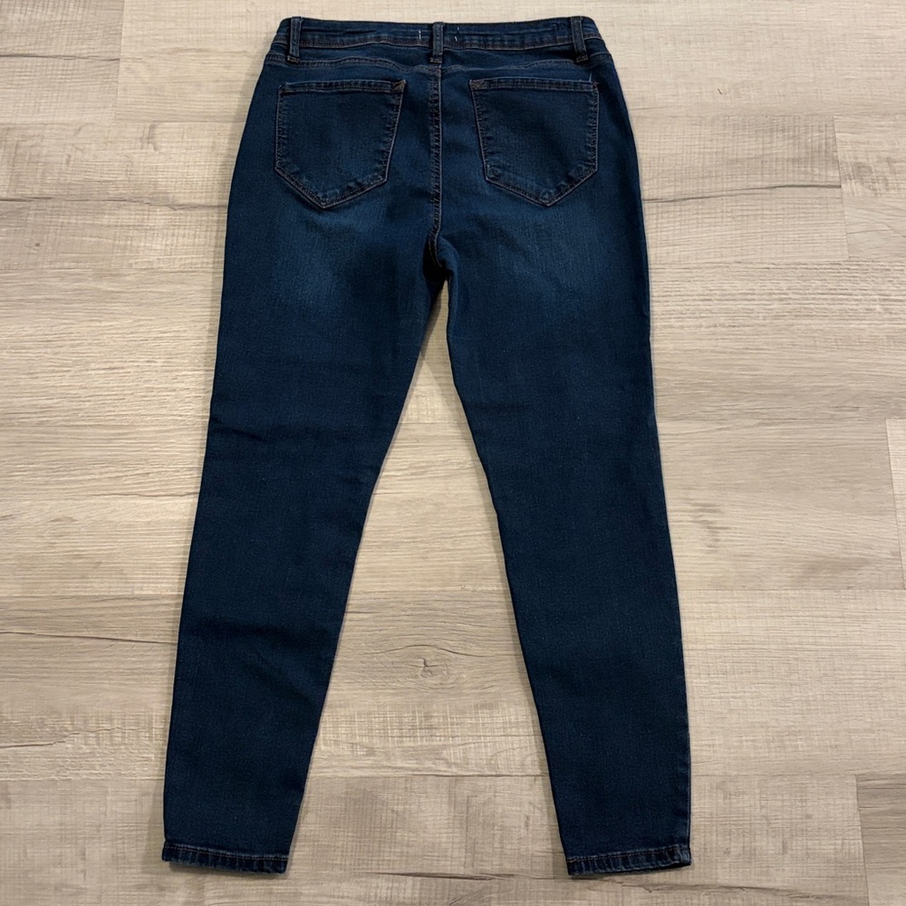 Kensie Effortless Ankle Dark Wash Mid Rise Skinny Jeans 10/30 - Picture 3 of 11